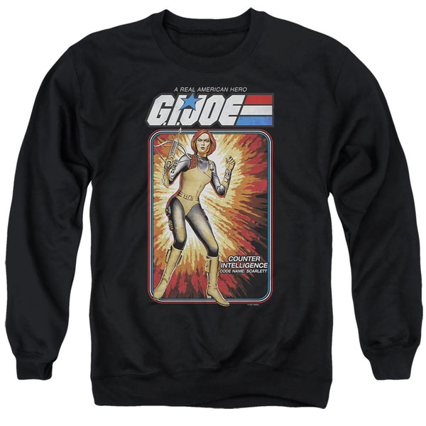 G.I. Joe - Scarlett Card Adult Crewneck Sweatshirt