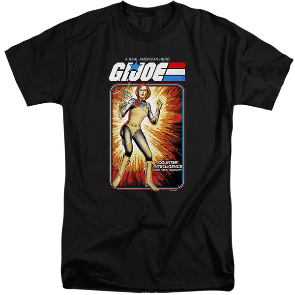 G.I. Joe - Scarlett Card Adult Tall Fit Short Sleeve