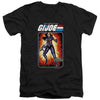 G.I. Joe - Baroness Card Adult Slim Fit V Neck Cotton