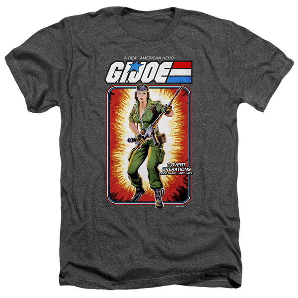 G.I. Joe - Lady Jaye Card Adult Regular Fit Heather Short Sleeve