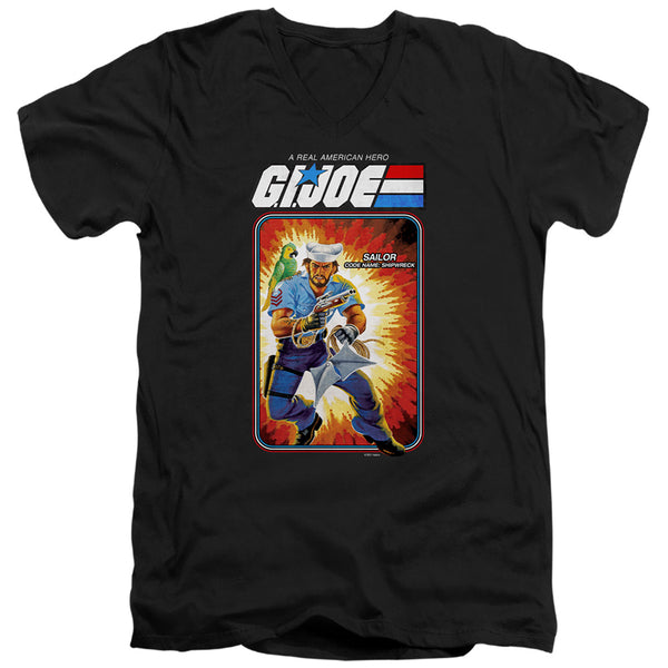 G.I. Joe - Shipwreck Card Adult Slim Fit V Neck Cotton
