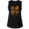 Hunger Games Emblems-Ladies Muscle Tank
