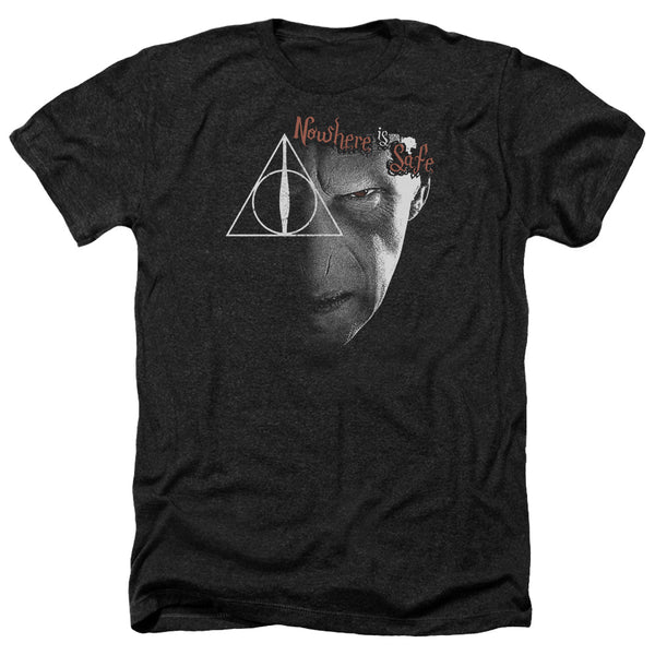 Harry Potter - Nowhere Is Safe Adult Regular Fit Heather Short Sleeve