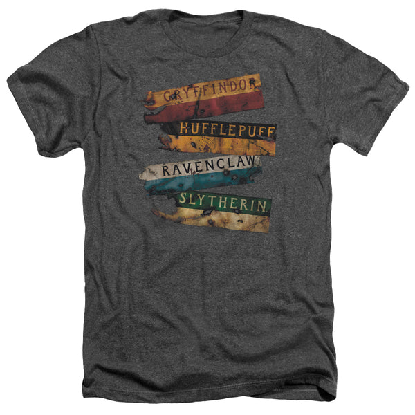 Harry Potter - Burnt Banners Adult Regular Fit Heather Short Sleeve