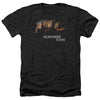 Harry Potter - Burning Hogwarts Adult Regular Fit Heather Short Sleeve