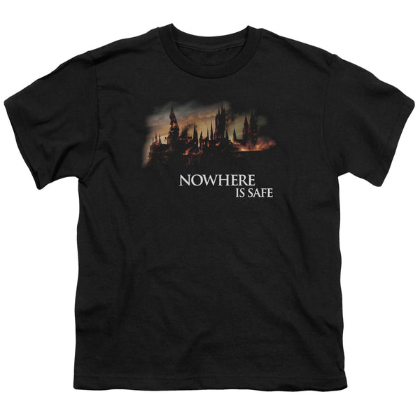 Harry Potter - Burning Hogwarts Youth Short Sleeve