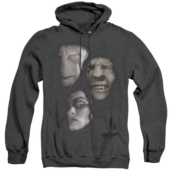 Harry Potter - Villian Heads Adult Heather Hoodie