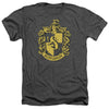 Harry Potter - Hufflepuff Crest Adult Regular Fit Heather Short Sleeve