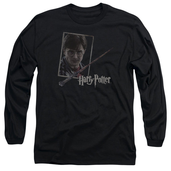 Harry Potter - Harrys Wand Portrait Adult Long Sleeve