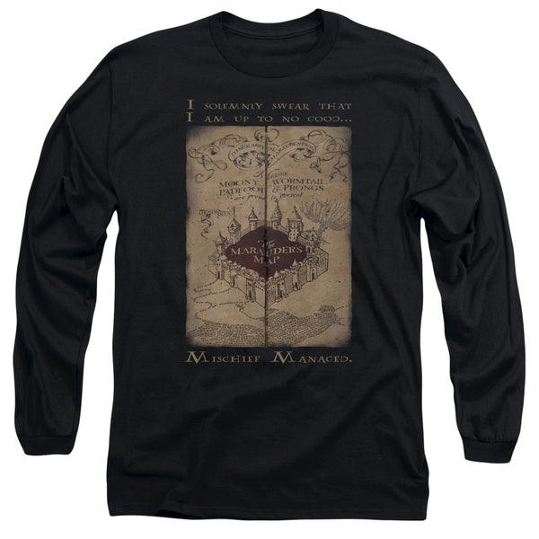 Harry Potter - Marauders Map Words Adult Long Sleeve