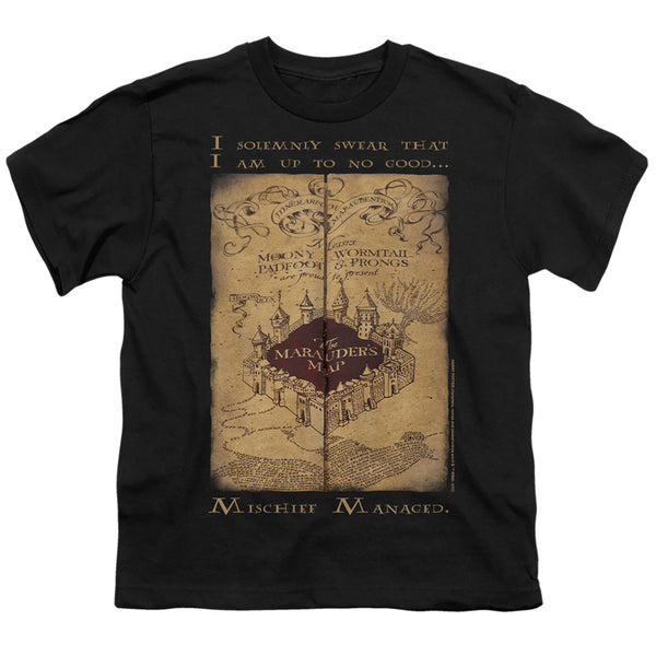 Harry Potter - Marauders Map Words Youth Short Sleeve