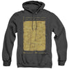 Harry Potter - Marauders Map Interior Words Adult Heather Hoodie