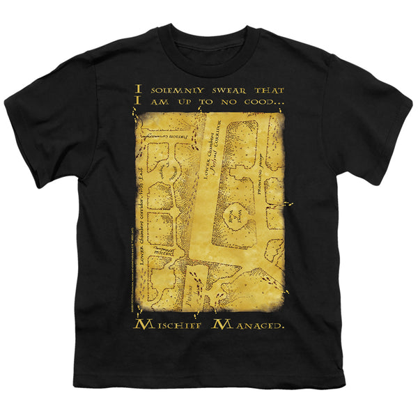 Harry Potter - Marauders Map Interior Words Youth Short Sleeve