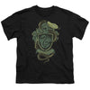 Harry Potter - Slytherin Snake Crest Youth Short Sleeve