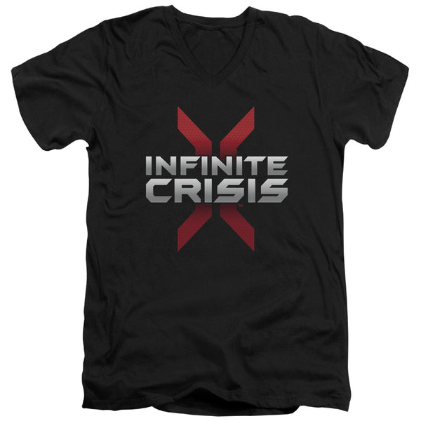 Infinite Crisis - Logo Adult Slim Fit V Neck Cotton