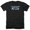 Infinite Crisis - IC Blue Adult Regular Fit Heather Short Sleeve