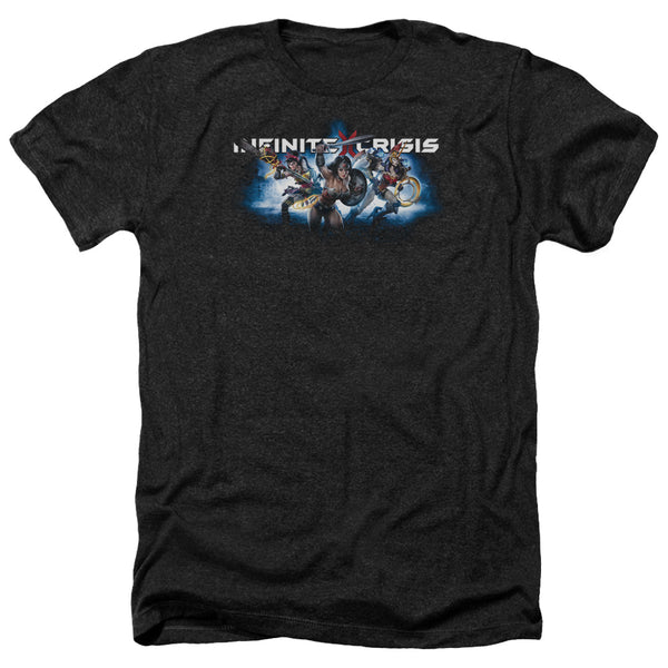 Infinite Crisis - IC Blue Adult Regular Fit Heather Short Sleeve