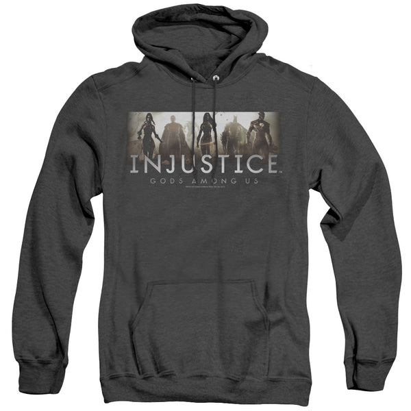 Injustice Gods Among Us - Logo Adult Heather Hoodie