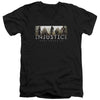 Injustice Gods Among Us - Logo Adult Slim Fit V Neck Cotton