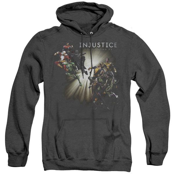 Injustice Gods Among Us - Good Vs Evil Adult Heather Hoodie