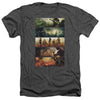 Injustice Gods Among Us - Panels Adult Regular Fit Heather Short Sleeve