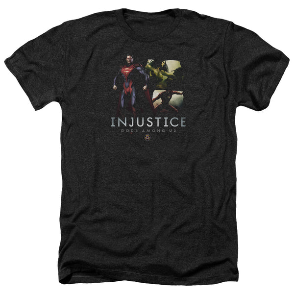 Injustice Gods Among Us - Supermans Revenge Adult Regular Fit Heather Short Sleeve