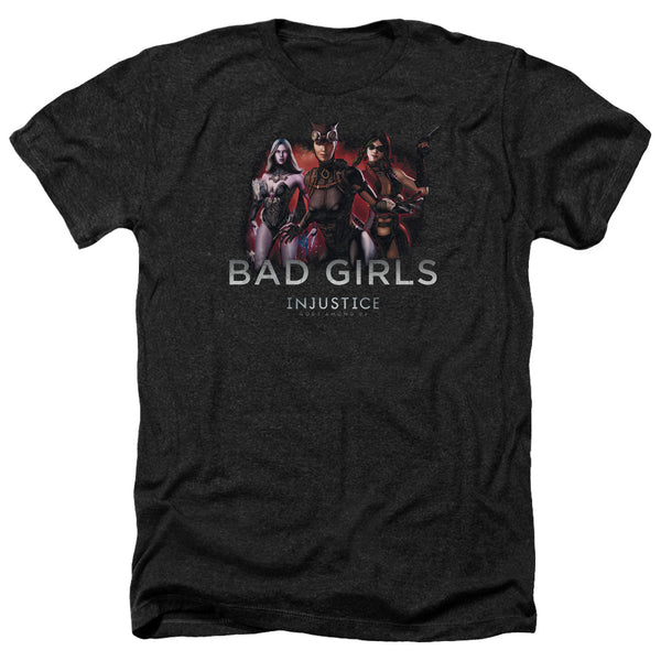 Injustice Gods Among Us - Bad Girls Adult Regular Fit Heather Short Sleeve