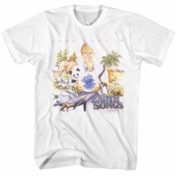 John Denver Earth Songs Album Cover- S/S Tshirt