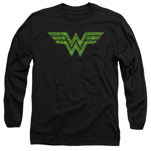 Wonder Woman - St. Patrick's Day Shamrock Logo Adult Long Sleeve