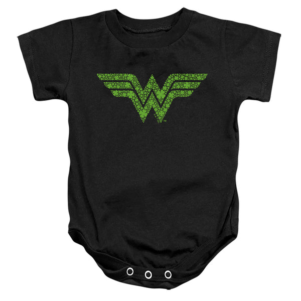 Wonder Woman - St. Patrick's Day Shamrock Logo Infant Snapsuit