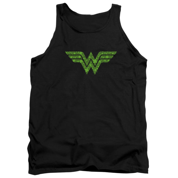 Wonder Woman - St. Patrick's Day Shamrock Logo Adult Tank Top