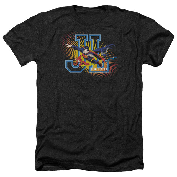 JLA - Heroes United Adult Regular Fit Heather Short Sleeve