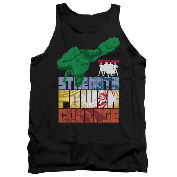 JLA - Heroic Qualities Adult Tank Top