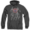 JLA - Shades Of Gray Adult Heather Hoodie