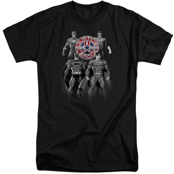 JLA - Shades Of Gray Adult Tall Fit Short Sleeve