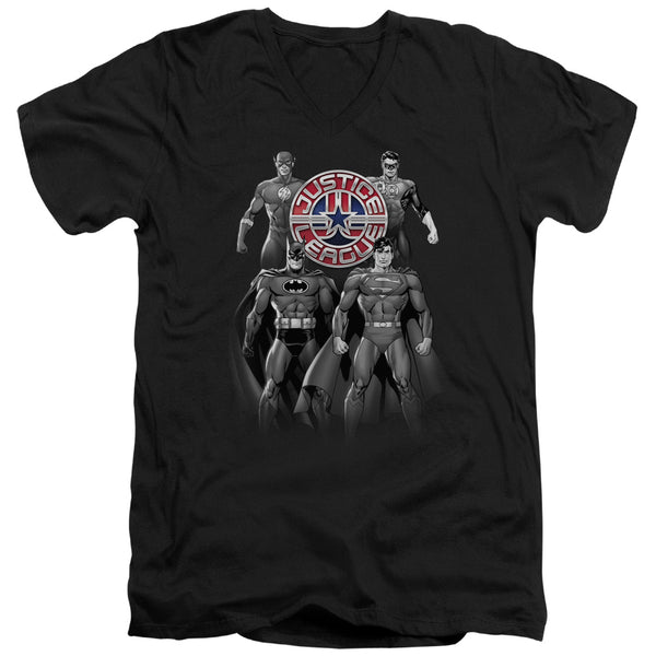 JLA - Shades Of Gray Adult Slim Fit V Neck Cotton