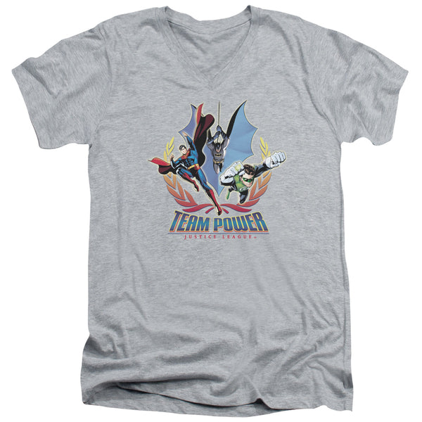 JLA - Team Power Adult Slim Fit V Neck Cotton