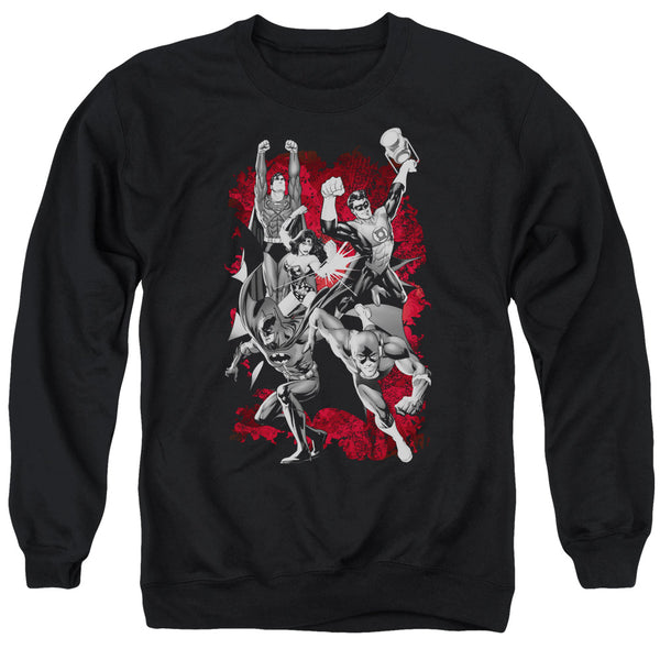 JLA - JLA Explosion Adult Crewneck Sweatshirt