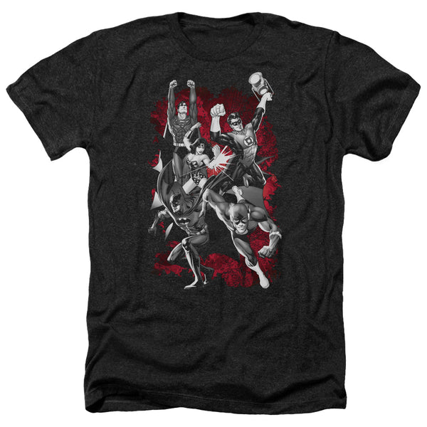 JLA - JLA Explosion Adult Regular Fit Heather Short Sleeve