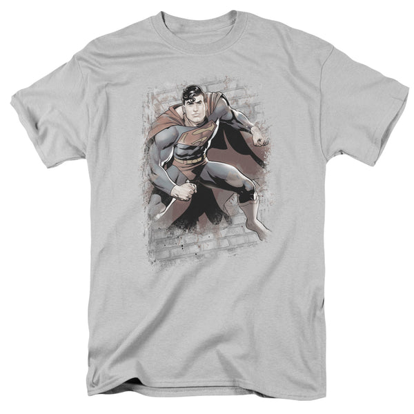 JLA - Superman Bricks Adult Regular Fit Short Sleeve