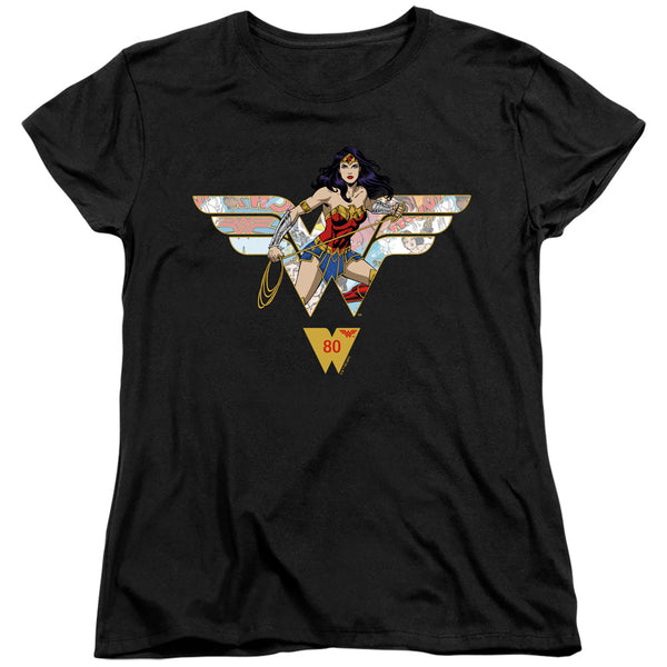 Wonder Woman - Ww 80Th Collage Logo Women's Short Sleeve