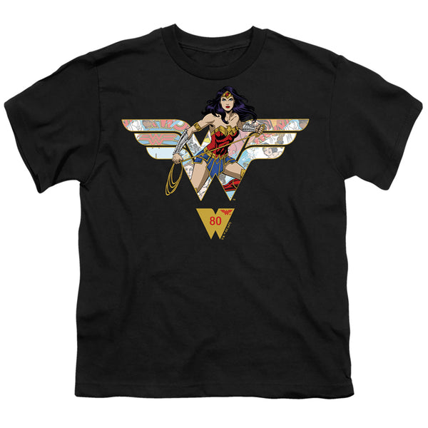 Wonder Woman - Ww 80Th Collage Logo Youth Short Sleeve