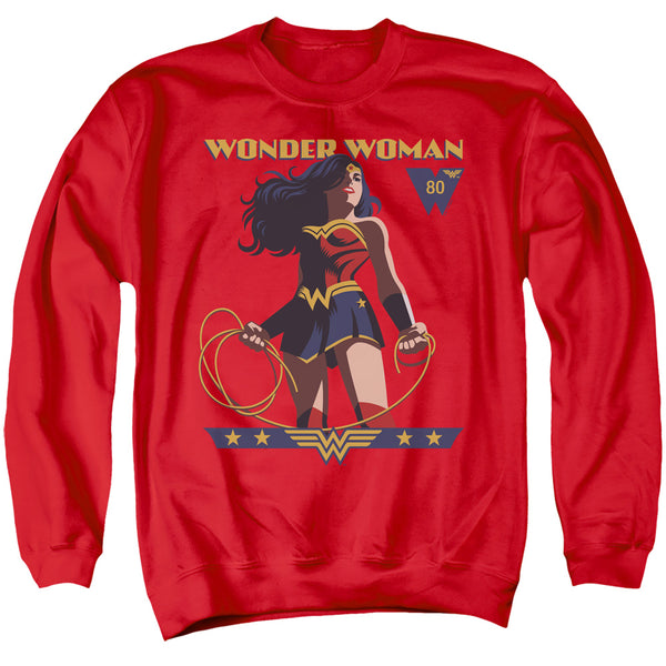 Wonder Woman - Ww 80Th Stance Adult Crewneck Sweatshirt
