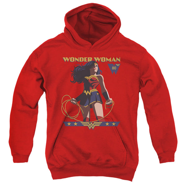 Wonder Woman - Ww 80Th Stance Youth Hooded Sweatshirt