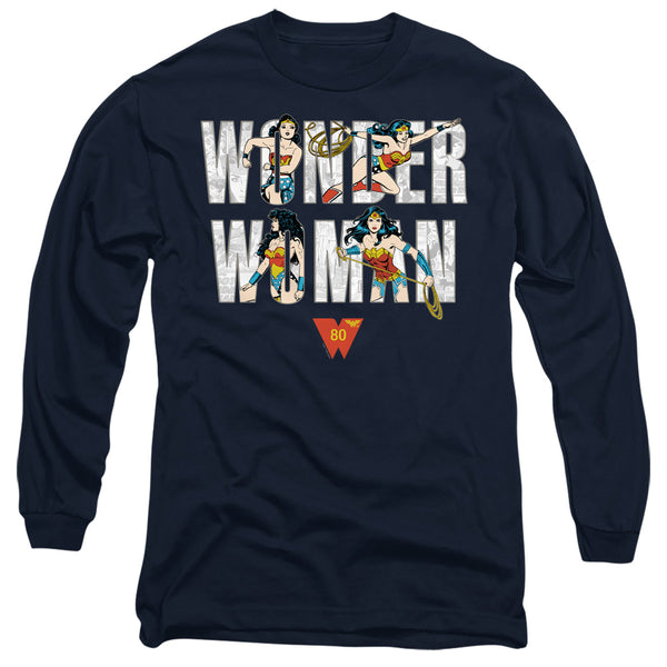 Wonder Woman - Ww 80Th Illustrated Type Adult Long Sleeve