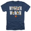 Wonder Woman - Ww 80Th Illustrated Type Adult Regular Fit Heather Short Sleeve
