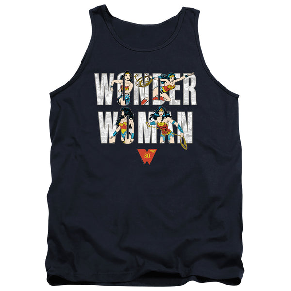 Wonder Woman - Ww 80Th Illustrated Type Adult Tank Top