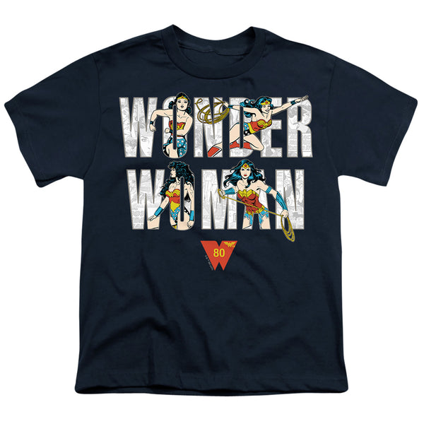 Wonder Woman - Ww 80Th Illustrated Type Youth Short Sleeve
