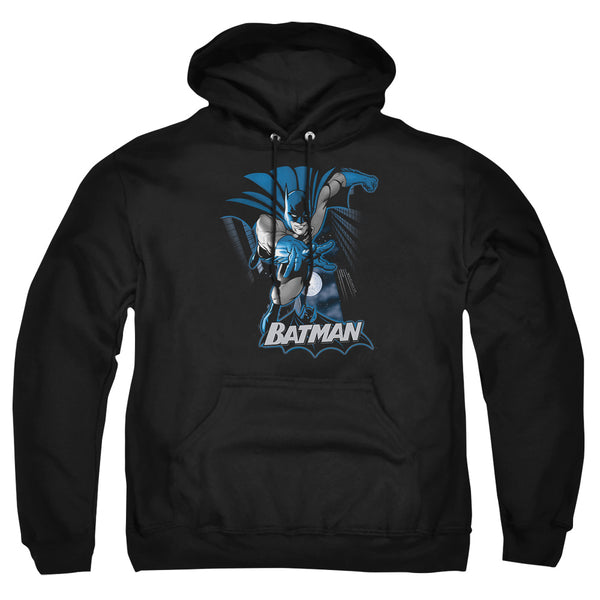JLA - Batman Blue & Gray Adult Pullover Hoodie