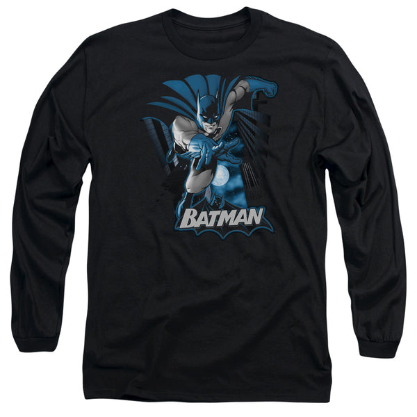 JLA - Batman Blue & Gray Adult Long Sleeve